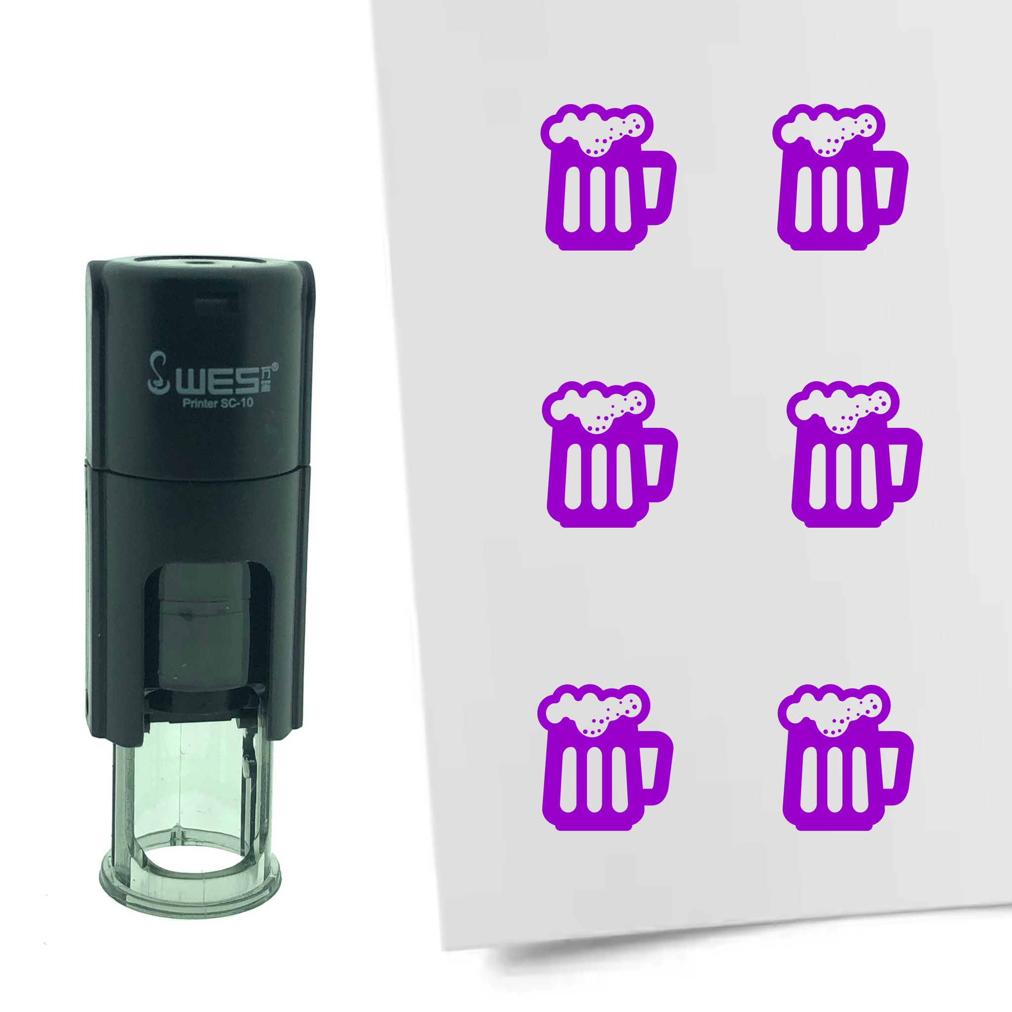 Stempel Bier 10mm - 6 kleuren - navulbaar - hobby en spaarkaarten - Afbeelding 5 van 8