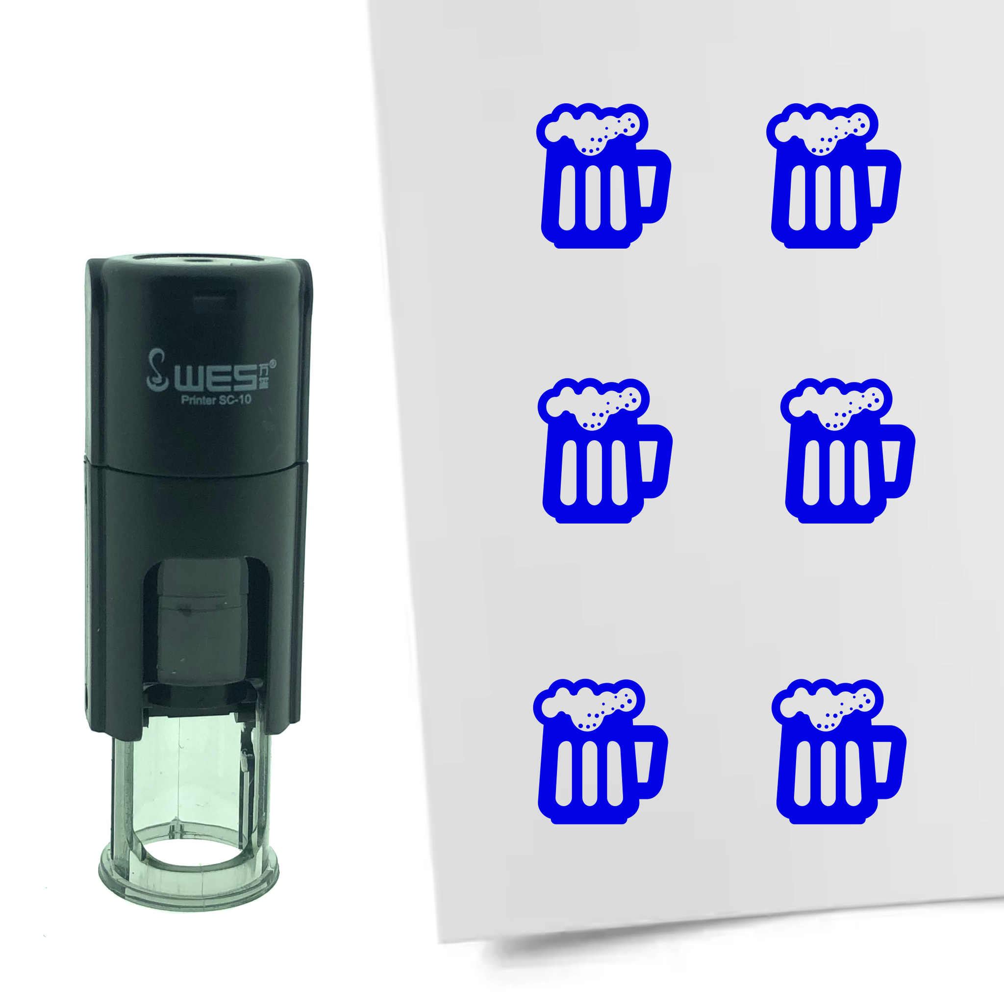Stempel Bier 10mm - 6 kleuren - navulbaar - hobby en spaarkaarten - Afbeelding 3 van 8