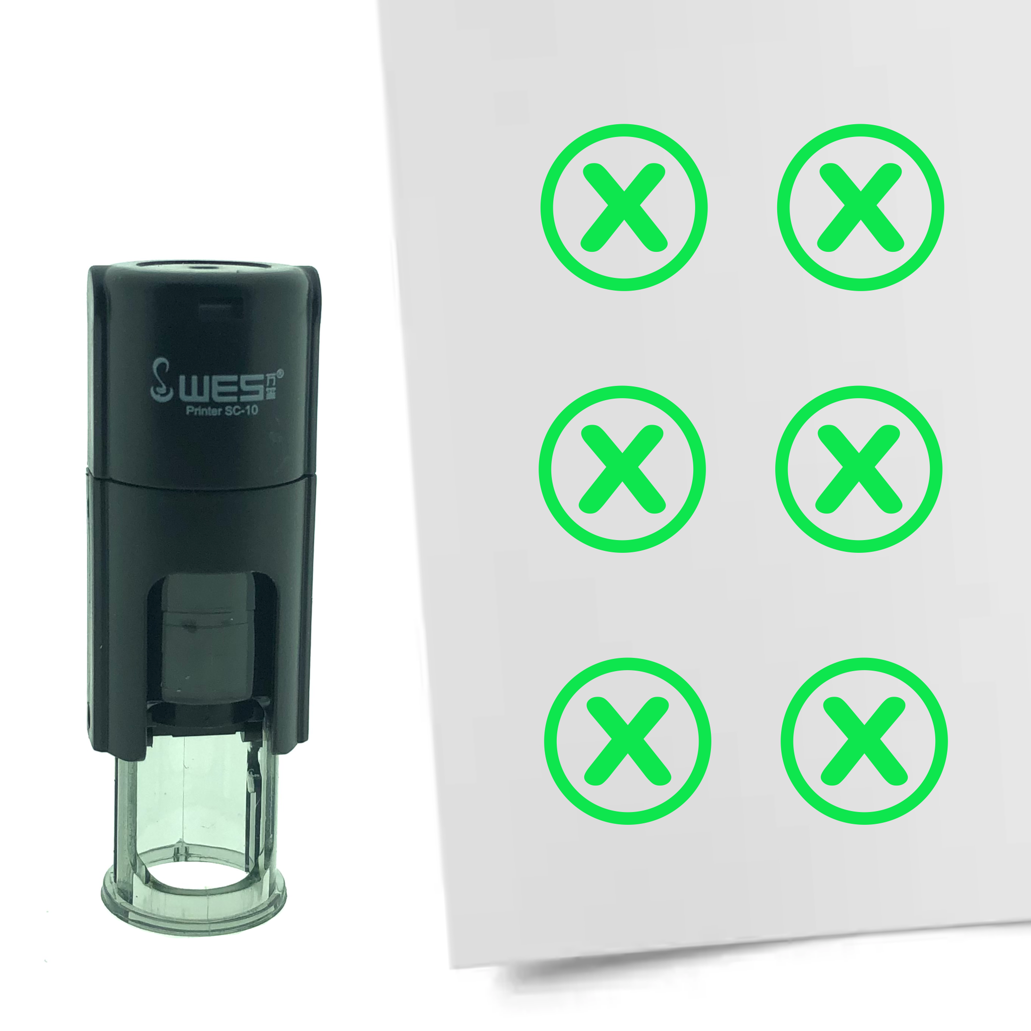Stempel Checkbox met Kruisje 10mm - in 6 kleuren - navulbaar - Afbeelding 4 van 8