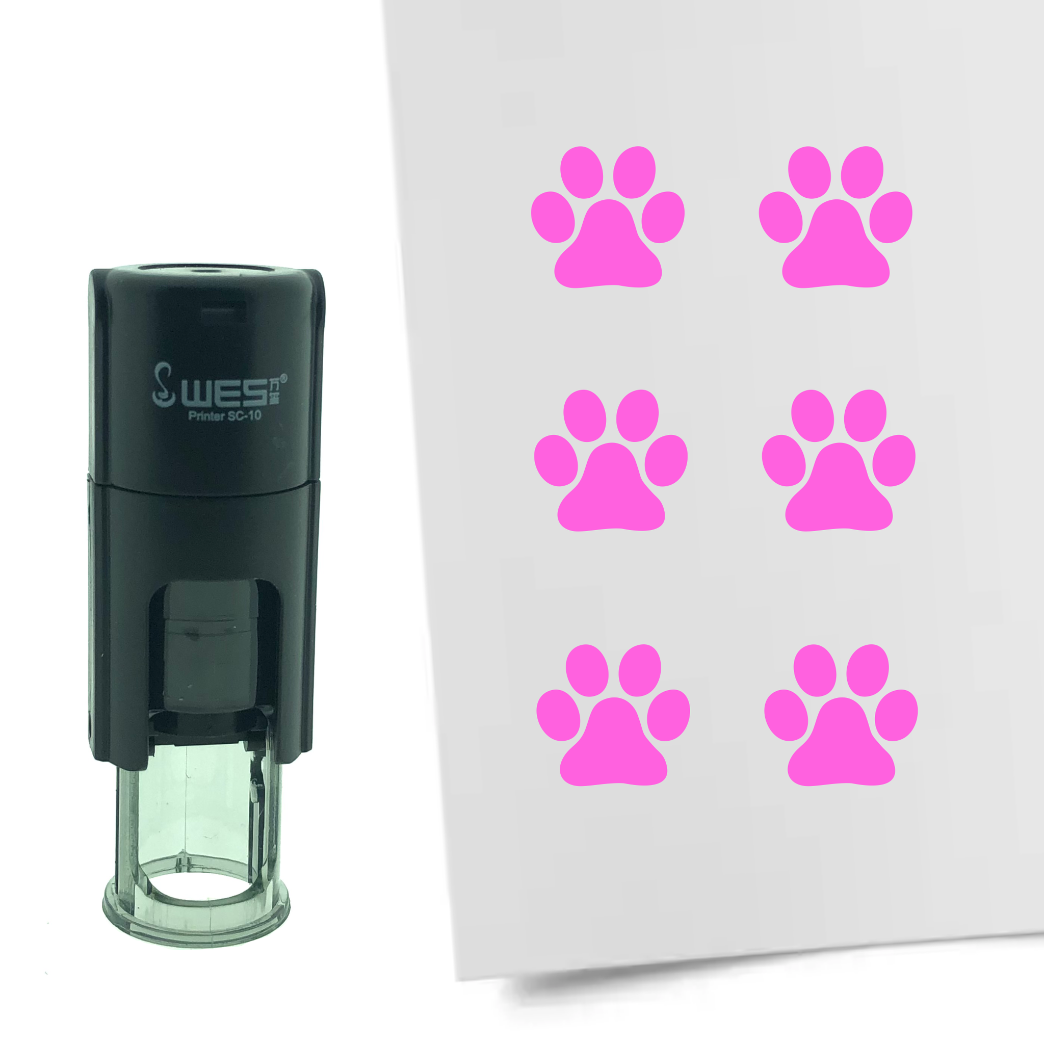 Stempel Hondenpoot van Hond 10mm - 6 kleuren - navulbaar - Afbeelding 7 van 8