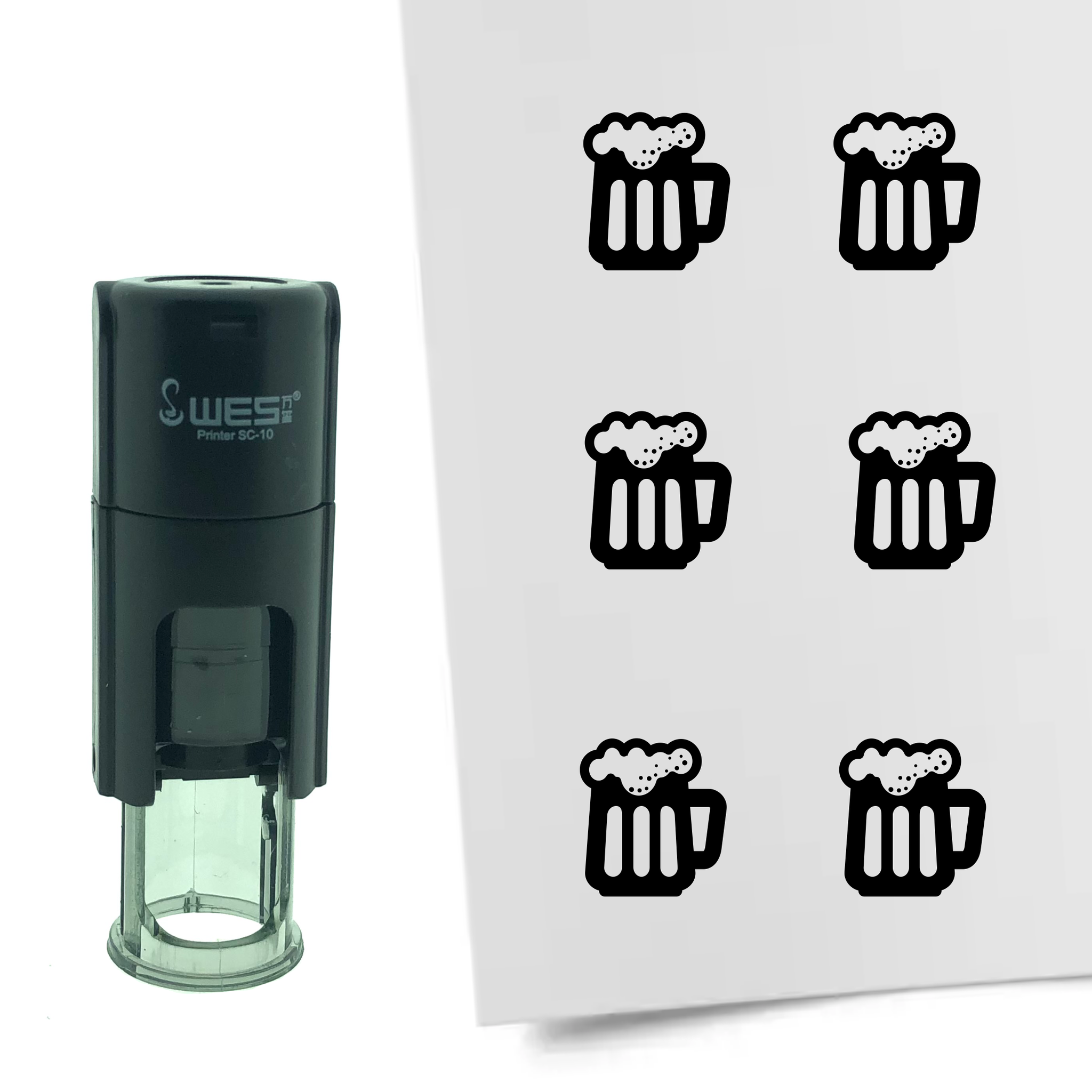 Stempel Bier 10mm - 6 kleuren - navulbaar - hobby en spaarkaarten - Afbeelding 8 van 8