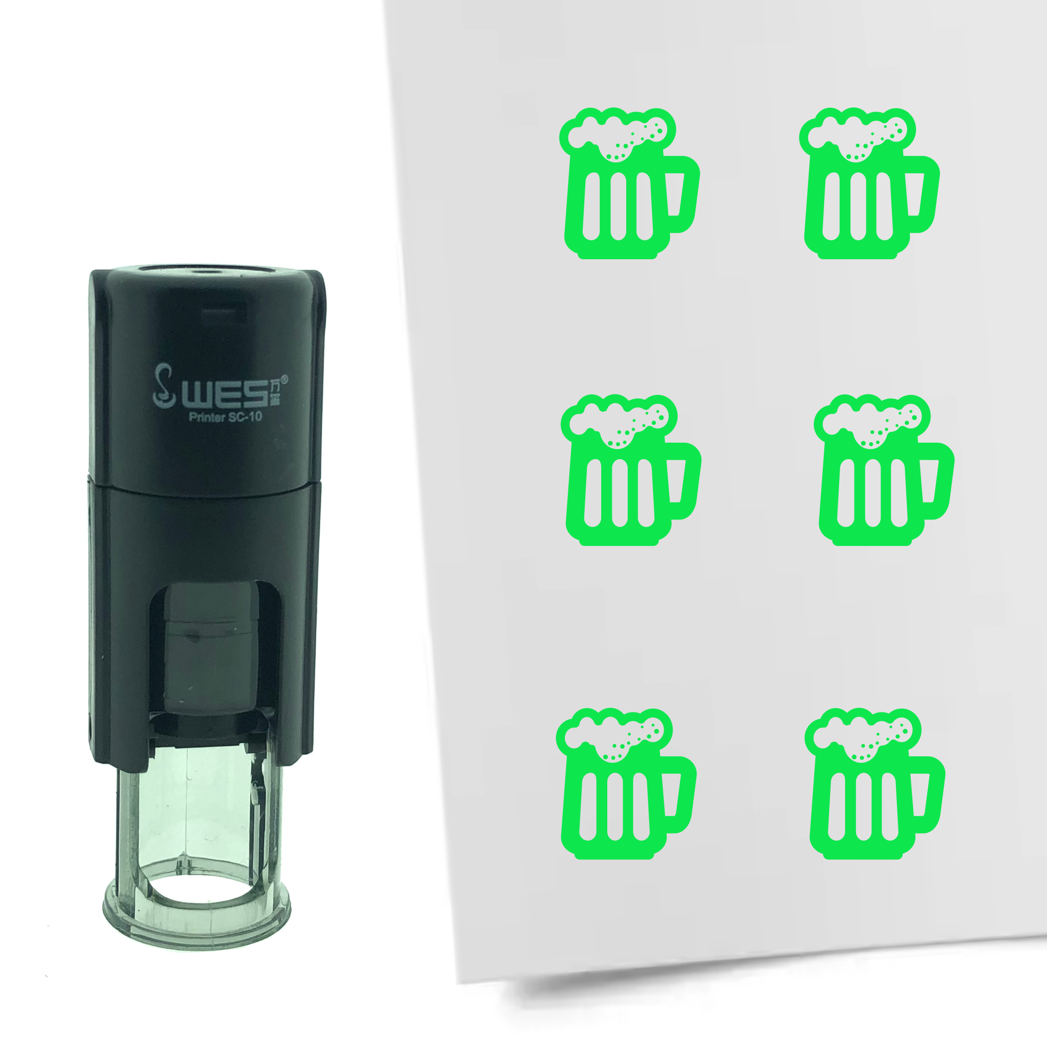 Stempel Bier 10mm - 6 kleuren - navulbaar - hobby en spaarkaarten - Afbeelding 4 van 8