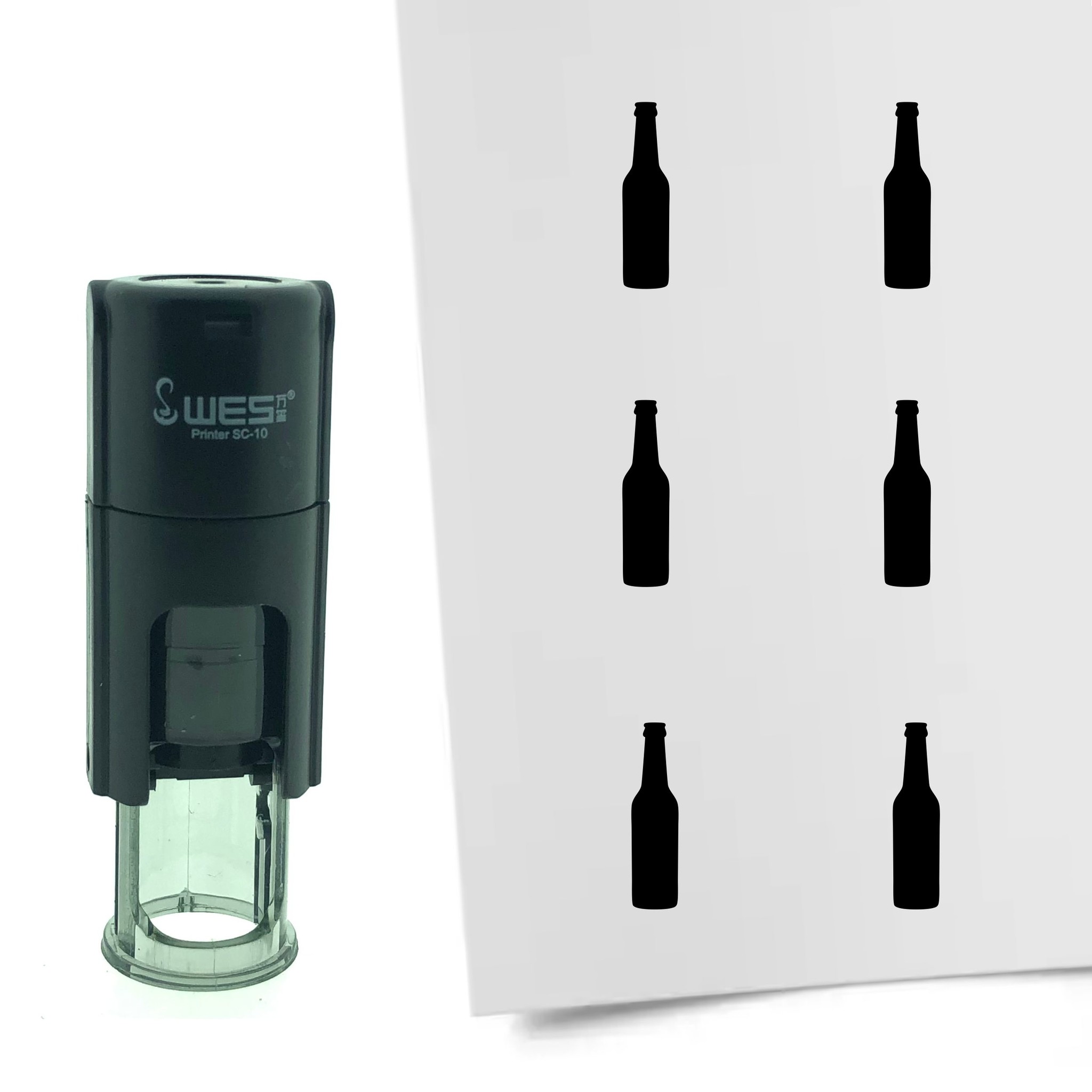 Stempel Bierflesje 10mm - 6 kleuren - navulbaar - hobby's en spaarkaarten - Afbeelding 7 van 7