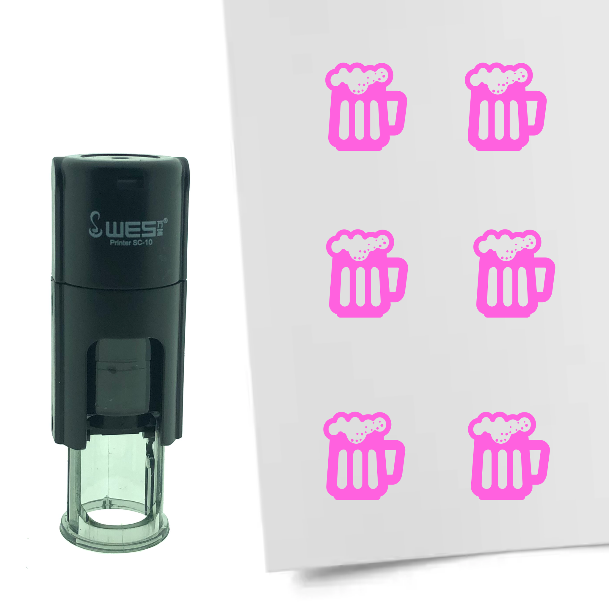 Stempel Bier 10mm - 6 kleuren - navulbaar - hobby en spaarkaarten - Afbeelding 7 van 8
